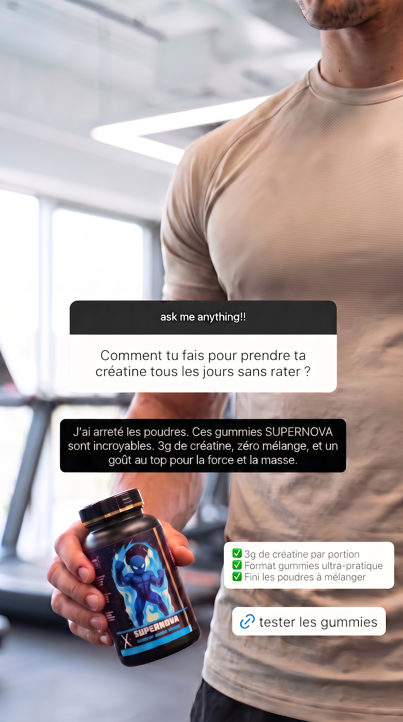 SUPERNOVA – CRÉATINE MONOHYDRATE EN JUJUBES