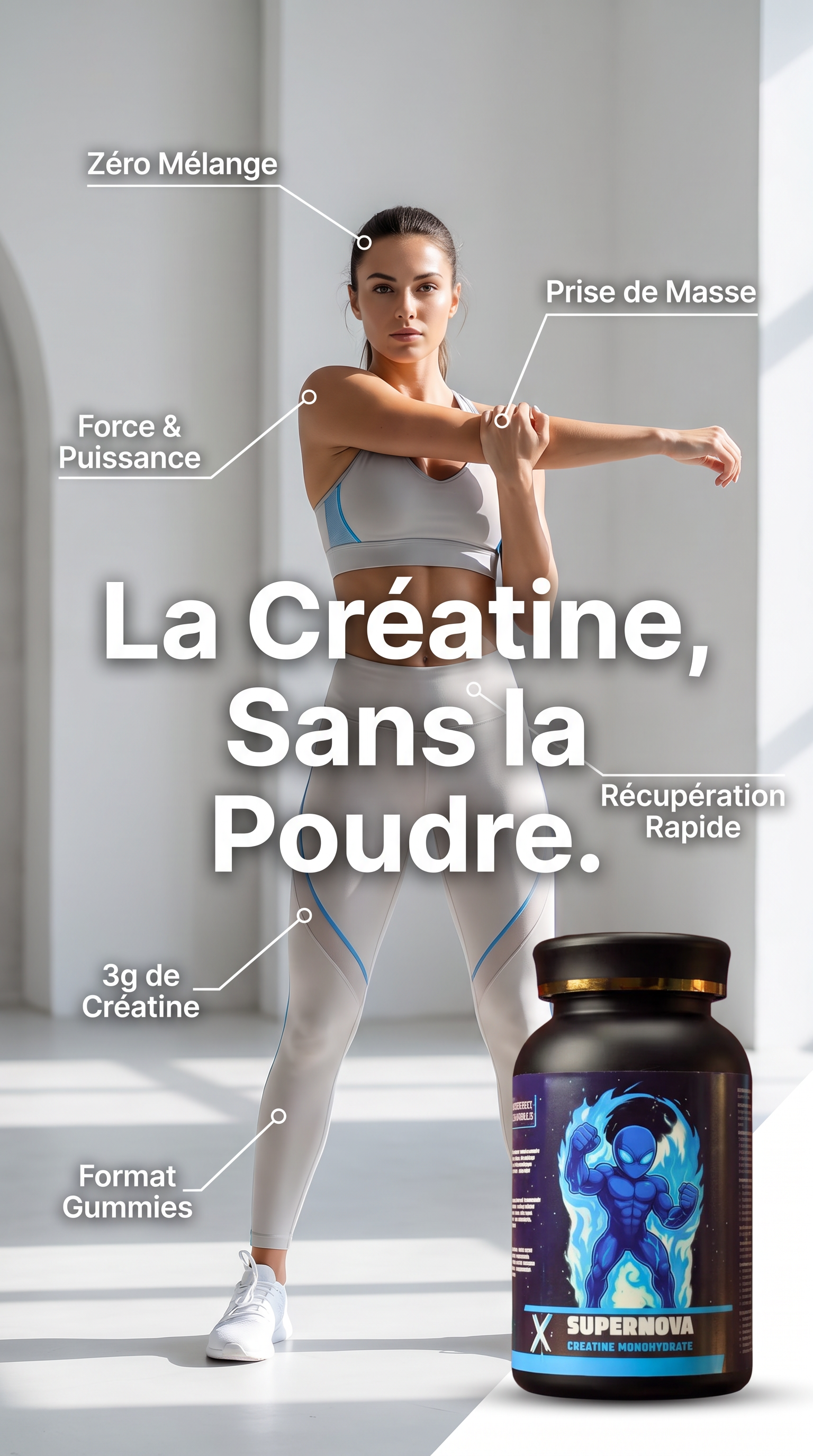 SUPERNOVA – CRÉATINE MONOHYDRATE EN JUJUBES