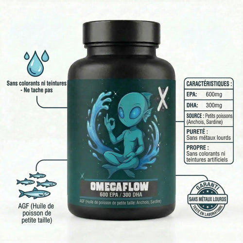 OMEGA FLOW - SUPPLÉMENT OMÉGA-3 HAUTE PURETÉ